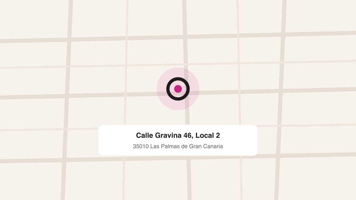 Location map of the clinic at Calle Gravina 46, Las Palmas de Gran Canaria